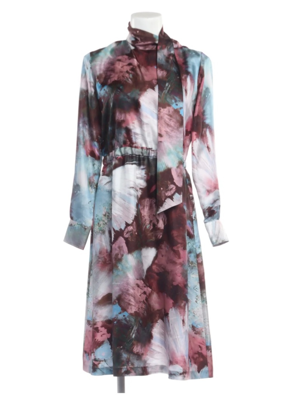 Le Sarte Pettegole -  Silk Abstract Watercolor Dress - NWT